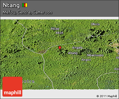 Satellite Panoramic Map of Ntang