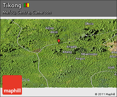 Satellite Panoramic Map of Tikong