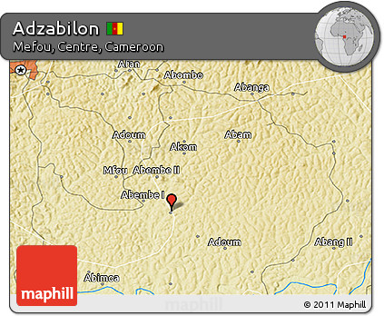 Physical 3D Map of Adzabilon