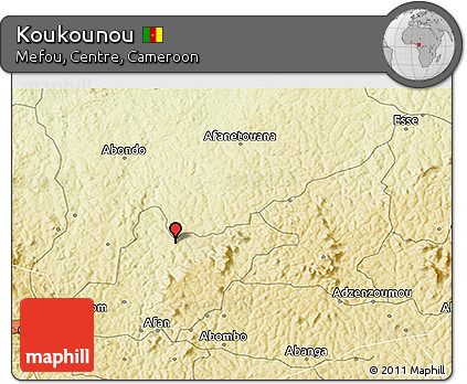 Physical 3D Map of Koukounou