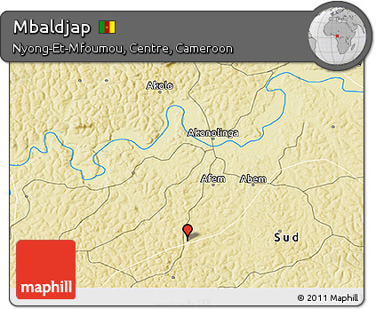 Physical 3D Map of Mbaldjap