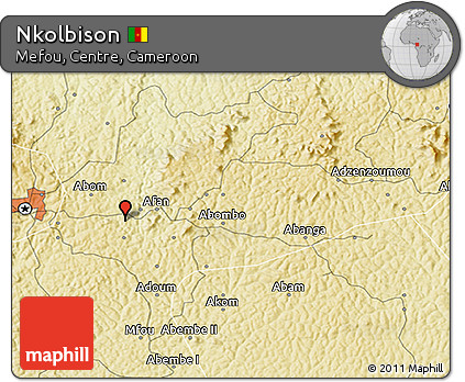 Physical 3D Map of Nkolbison
