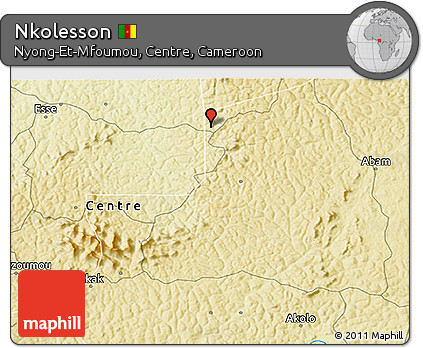 Physical 3D Map of Nkolesson