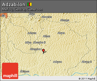 Physical 3D Map of Adzabilon