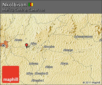 Physical 3D Map of Nkolbison