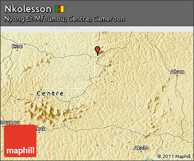 Physical 3D Map of Nkolesson