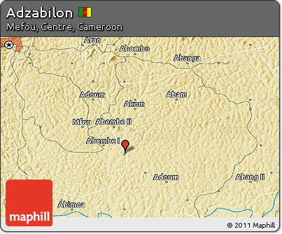 Physical 3D Map of Adzabilon