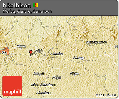 Physical 3D Map of Nkolbison