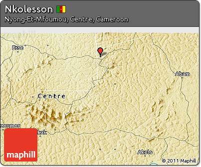 Physical 3D Map of Nkolesson