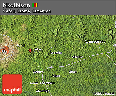 Satellite 3D Map of Nkolbison