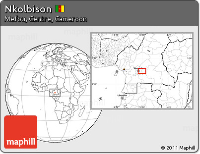 Blank Location Map of Nkolbison