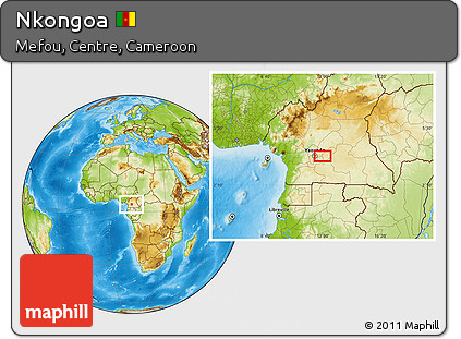 Physical Location Map of Nkongoa