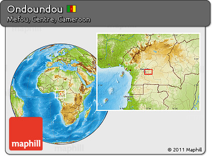 Physical Location Map of Ondoundou