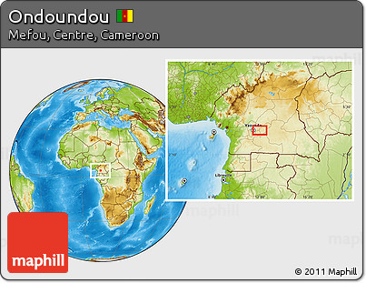 Physical Location Map of Ondoundou