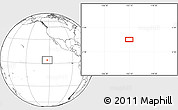 Blank Location Map of the area around 3° 51' 2" N, 123° 10' 30" W
