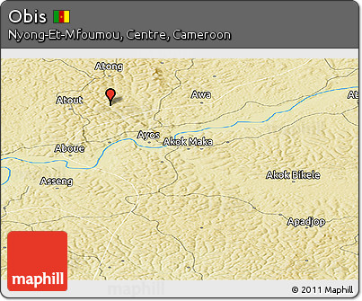 Physical Panoramic Map of Obis