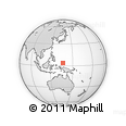 Outline Map of the Area around 3° 51' 2" N, 136° 55' 30" E, rectangular outline