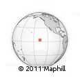 Outline Map of the Area around 3° 51' 2" N, 136° 46' 30" W, rectangular outline
