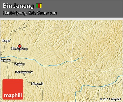 Physical 3D Map of Bindanang