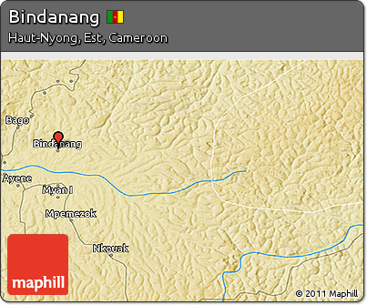 Physical 3D Map of Bindanang