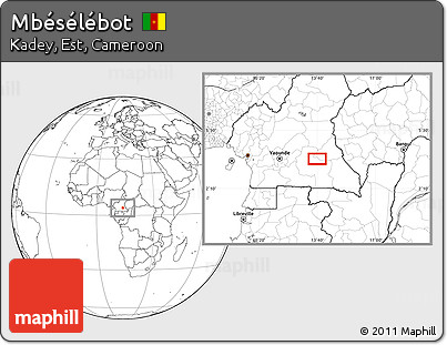 Blank Location Map of Mbésélébot