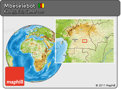 Physical Location Map of Mbésélébot