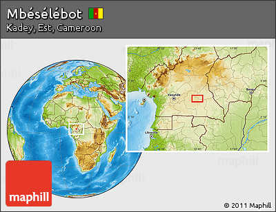 Physical Location Map of Mbésélébot