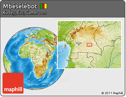 Physical Location Map of Mbésélébot