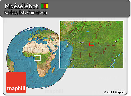 Satellite Location Map of Mbésélébot