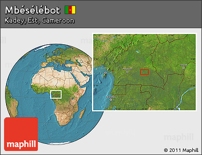 Satellite Location Map of Mbésélébot