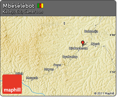 Physical Map of Mbésélébot