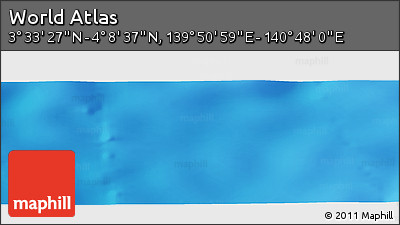 Physical Panoramic Map of the Area around 3° 51' 2" N, 140° 19' 29" E