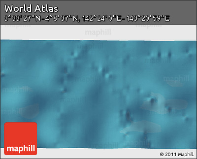 Satellite 3D Map of the Area around 3° 51' 2" N, 142° 52' 30" E