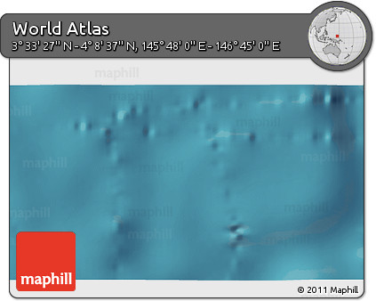 Satellite 3D Map of the Area around 3° 51' 2" N, 146° 16' 30" E