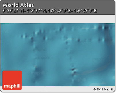 Satellite 3D Map of the Area around 3° 51' 2" N, 146° 16' 30" E