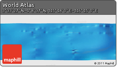 Physical Panoramic Map of the Area around 3° 51' 2" N, 146° 16' 30" E