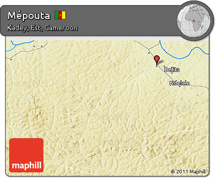 Physical 3D Map of Mépouta