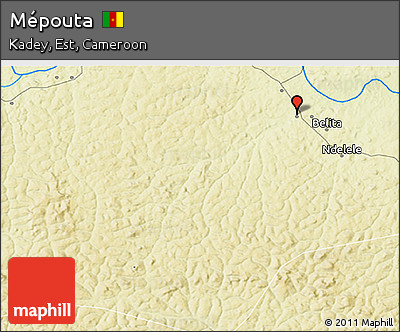 Physical 3D Map of Mépouta