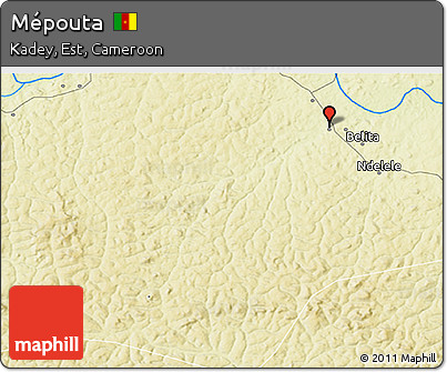 Physical 3D Map of Mépouta
