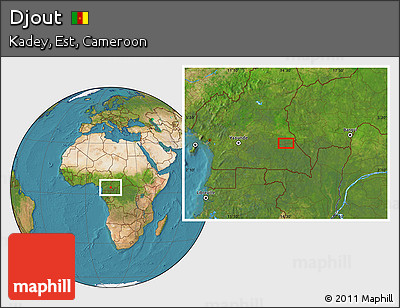 Satellite Location Map of Djout