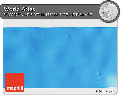 Physical 3D Map of the Area around 3° 51' 2" N, 153° 55' 30" E