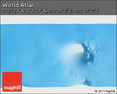 Physical 3D Map of the Area around 3° 51' 2" N, 154° 46' 30" E