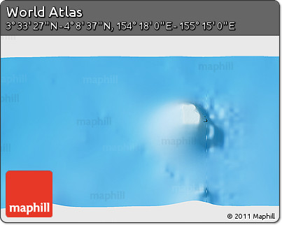 Physical 3D Map of the Area around 3° 51' 2" N, 154° 46' 30" E