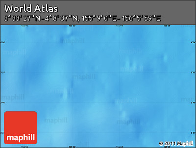 Physical Map of the Area around 3° 51' 2" N, 155° 37' 30" E