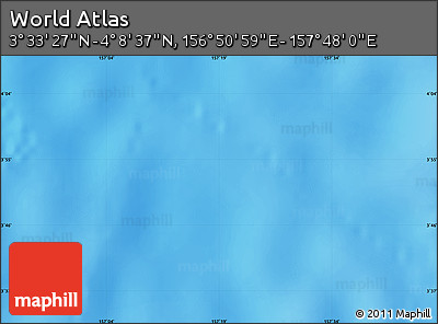 Physical Map of the Area around 3° 51' 2" N, 157° 19' 29" E