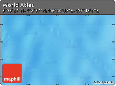 Physical Map of the Area around 3° 51' 2" N, 157° 19' 29" E