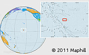 Political Location Map of the area around 3° 51' 2" N, 157° 10' 30" W