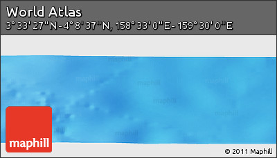 Physical Panoramic Map of the Area around 3° 51' 2" N, 159° 1' 30" E