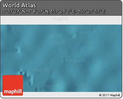 Satellite 3D Map of the Area around 3° 51' 2" N, 159° 52' 30" E
