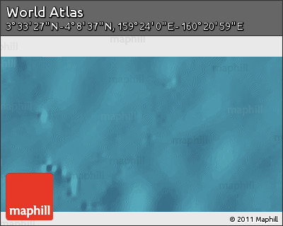 Satellite 3D Map of the Area around 3° 51' 2" N, 159° 52' 30" E